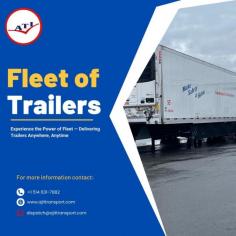 Ajit Transport Inc. provides fleet of trailers service which is equipped with Temperature Controlled Unit drivers. The TCU fleet provides transportation for frozen goods, processed foods, pharmaceuticals, beverages and more products. Contact us. Website: www.ajittransport.com Call us: + 1 514 631-7882.