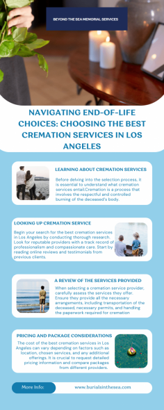 Choosing the best cremation services in Los Angeles requires careful consideration of various factors, including reputation, services offered, pricing, personalization options, facilities, and environmental practices.

