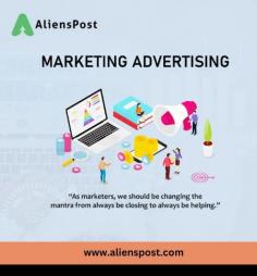 Marketing and advertising for business growth by Alienspost
https://alienspost.com/

Alienspost.com is an Online Freelancers webportal that provides you support, advice for your career life, boost your career life with us. You'll get team based business solution, curated experience, powerful workspace for teamwork and productivity, cost effective platform with best free agents around the world on your finder tips. Thanks for visiting us. Alienspost provides work from home opportunities. Alienpost is a freelancer agency that provides you different facilities, happy working environment is one of the basic need for proper working, we try our best to provide positive working space with teamwork & productivity. 
8818081001