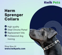 It's critical to choose a sturdy prong collar because a weak one may hurt your dog and risk piercing its skin. Every dog trainer They have uses them says Herm Sprenger collars are the best and should be used. Herm Sprenger quick-release prong collar feature blunt tips that do not hurt the dog and a symmetrical middle plate that evenly distributes pressure around the neck. Kwik Pets offers you the best online pet food and supplies, at All the big brands for cats, dogs, reptiles, birds, and more.

https://www.kwikpets.com/collections/herm-sprenger
