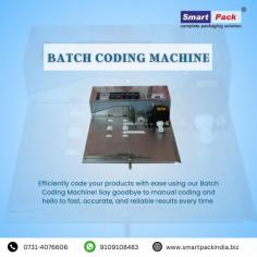 Batch Coding Machine prints variable information such as the packed date, MRP, expiry date, and batch number. The electromechanical batch coding machine can be operated manually or automatically.


This countertop coder machine has a letterbox and magnets for positioning pouches or bottle tops. It includes a manual push button and a control knob that ranges from low to high speed.