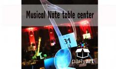 Musical Note table center hire in UK

The Musical Note table centre is the centrepiece of choice for a music loving event. From festival themed parties to big musical performances, the Musical Note works beautifully on a spectrum of events.
View more: https://www.party-art.co/products/?mgi_177=3439/musical-note