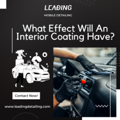 if you get an interior coating you can make the dull and dreary turn back into the glossy and beguiling vehicle that you know it can be. A lot of minor defects disappear with a good application of the right coat, colors can deepen and depending on the surface a nice shine can reappear.

