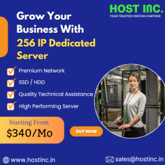 Get dedicated Server from hostinc. it’s make your website ultimate performance. We provide Best Dedicated Server with 256 IP at affordable cost with 99.99% uptime and 24/7 customer support.