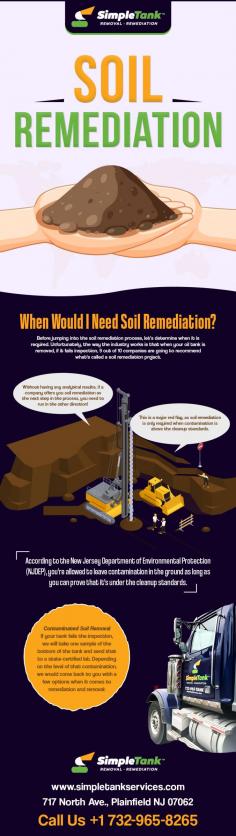 Rely on Simple Tank Services for comprehensive soil remediation services after oil tank removal in NJ. Visit us today for expert, reliable service.