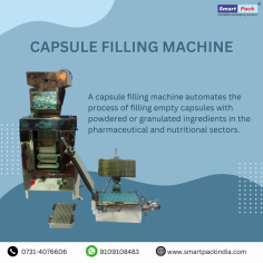 Call:- 9713032266 / 7089062266
A capsule filling machine automates the process of filling empty capsules with powdered or granulated ingredients in the pharmaceutical and nutritional sectors. It fills capsules precisely and effectively, delivering constant dosages and minimizing manual labor. These devices can be modified for various fill volumes and can handle a range of capsule sizes. They effortlessly and precisely help to the creation of encapsulated medicines, vitamins, and other goods.
