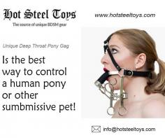  Our unique deep-throat pony gag is designed to help you perfect your skills and explore new levels of pleasure. Unlock your potential and become a true expert in the art of deepthroat. Shop now and take your pleasure to new depths.Click here for more info:https://hotsteeltoys.com/deep-throat-pony-gag-new-unique.html
