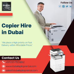 Dubai Laptop Rental Company is the leading provider of Copier Hire in Dubai.  We are having best collection of copiers in reasonable rates. Contact us: +971-50-7559892 Visit us: https://www.dubailaptoprental.com/copier-rental-dubai/