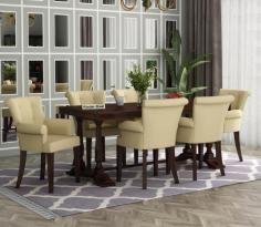 Buy Redigo 6 Seater Dining Table Set (Walnut Finish) Online at 24% OFF from Wooden Street. Explore our wide range of 6 Seater Dining Table Sets Online in India at best prices.