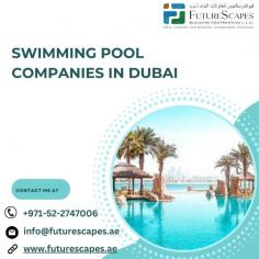 Futurescapes is the renowned constructors of Swimming Pool Companies in Dubai. We design your pool with innovative ideas and cleanliness. Contact us: +971-52-2747006  Visit us:www.futurescapes.ae