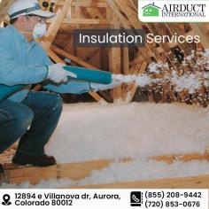 Looking for reliable Insulation Services near me in Aurora, Colorado? AirDuct International is your trusted partner for all your insulation needs. We provide cutting-edge solutions to optimize your indoor climate and reduce energy waste. Enjoy the benefits of a well-insulated space with increased comfort and lower utility bills. Take the leap towards energy efficiency with AirDuct International's top-tier insulation services. Get in touch today to get started!