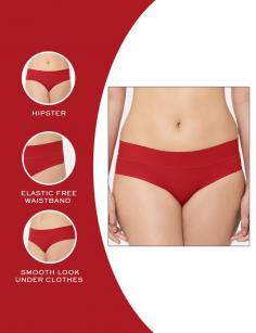 Buy At Ease Medium Rise Medium Coverage Hipster Panty-Red at Wacoal India. Get skin-friendly hipster underwears in various patterns online.