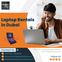 Dubai Laptop Rental Company Plays a Major role in providing the best Laptop Rentals in Dubai. We are supplying the standardized laptops of various configurations in bulk. Contact us: +971-50-7559892 Visit us: https://www.dubailaptoprental.com/laptop-rental-dubai/