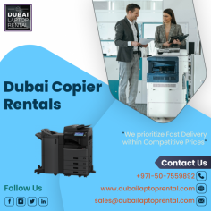 Dubai Laptop Rentals is the one and only supplier of Dubai Copier Rentals. Here is the one stop destination for all kind of Copier rentals. Contact us:  +971-50-7559892 Visit us: https://www.dubailaptoprental.com/copier-rental-dubai/