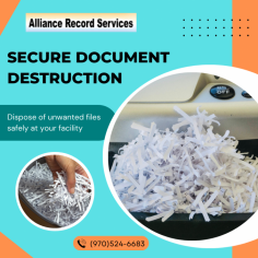 Confidential Personal Document Shredding

Our document shredding service ensures the highest levels of security, convenience, and respect for the environment. We maintain compliance with data privacy regulations and safeguard against theft. For more information, mail us at admnalliance@aol.com.

