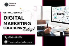 Get Top-Notch Digital Marketing Services Today!

Boost your online success with our cutting-edge digital marketing agency in Newport Beach. Foster your brand, reach new audiences, and dominate the digital landscape. Tusk Creative Studios has a super-trained team that delivers data-driven strategies for maximum ROI. Partner with us and watch your business soar to new heights. Get started today!
