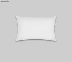 Buy White Synthetic Fill Cushion - 20 x 14 inch Online from Wooden Street