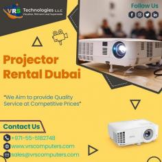 Projector Rental Dubai, Visual presentation always beats the audio or speeches and that is the reason why everyone is using a projector these days. For more info about Projector Rental In Dubai Contact VRS Technologies 0555182748. Visit https://www.vrscomputers.com/computer-rentals/projector-rentals-in-dubai/