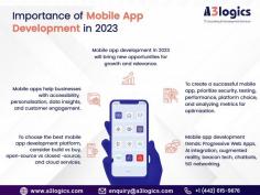 Stay ahead in the competitive world of mobile app development in 2023 with A3logics. Discover the latest trends and best practices to create successful apps. Call now to unleash the real power of your apps.