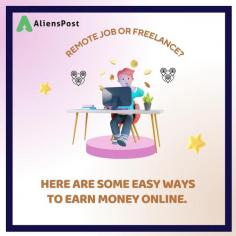 EARN MONEY ONLINE AT ALIENSPOST.COM

Alienspost.com is an Online Freelancers webportal that provides you support, advice for your career life, boost your career life with us. You'll get team based business solution, curated experience, powerful workspace for teamwork and productivity, cost effective platform with best free agents around the world on your finder tips. Thanks for visiting us. Alienspost provides work from home opportunities. Alienpost is a freelancer agency that provides you different facilities, happy working environment is one of the basic need for proper working, we try our best to provide positive working space with teamwork & productivity. 
Visit us : https://alienspost.com/
8818081001