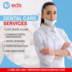 Dental Care Services | Emergency Dental Service 

Need dental care? Emergency Dental Service has you covered, from lost fillings to emergencies, dental bonding, extractions, and more. Experience exceptional service and a beautiful smile. Schedule an appointment at 1-888-350-1340.