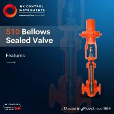 The S10 Bellows Sealed Valve excels in high-pressure and high-temperature conditions while offering versatility with PTFE bellows for lower pressures and temperatures up to 180°C.
For more info visit 
https://rkcipl.co.in/portfolio/product-s10-bellowssealvalve-hi-res/