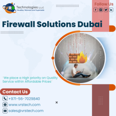 VRS Technologies LLC is the large supplier of Firewall solutions in Dubai. We are there to protect the entire network security System through our firewall. Contact us: +971 56 7029840 Visit us: https://www.vrstech.com/firewall-solutions.html