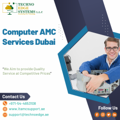 Techno Edge Systems LLC is the leading Supplier of Computer AMC Services in Dubai.  We are represented here to give the benefits of AMC Services. For More Info Contact us: +971-54-4653108   Visit us: https://www.itamcsupport.ae/services/computer-amc-services-in-dubai/
