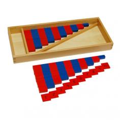 Buy Montessori Trinomial Cube

Two sets of ten small wooden rods divided into units by alternating colors of red and blue. The rods are constant in height and width (1cm) while they graduated in length from 2.5cm to 25cm. The rods are presented in a wooden box that includes one set of wooden number tiles 1-10.

Similar to the Large Number Rods. But, this small number rods that comes in a set of 2 is used for addition and subtraction.

• Recommended Ages: 4 years and up

Buy now: https://kidadvance.com/small-numerical-rods.html
