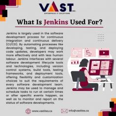 Software development, testing, and deployment are all done using the well-known open-source automation server, Jenkins. 
  
The following is a short description of Jenkins used for. 
  
Follow VaST ITES INC. for more updates. 
  
Visit our website: 
www.vastites.ca 
Mail us at: 
info@vastites.ca