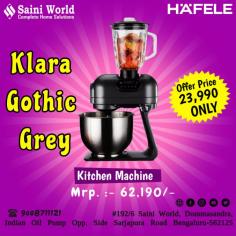 Hafele Klara Gothic Grey Kitchen Machine.....!! #hafele #hafeleindia #sainiworld #hafeleappliances #kitchenappliances #appliances #smallappliances #klaramachine #newoffers #viral #trandingoffers #viraloffers #dealonday