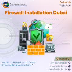 VRS Technologies LLC is the effective supplier of Firewall Installation Dubai. We are having A Team of highly skilled technology experts who work with passion to deliver best services to customers. Contact us: +971 56 7029840 Visit us: https://www.vrstech.com/firewall-solutions.html