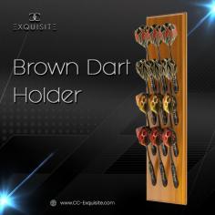 Organize your dart supplies in style with a brown dart holder from CC-Exquisite. Crafted with precision and style, it's the perfect accessory for any dart enthusiast. Visit CC-Exquisite today to elevate your dart game organization! https://cc-exquisite.com/products/brown-dart-holder