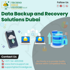 Techno Edge Systems LLC provides you the most appropriate services of Data Backup and Recovery Solutions Dubai. We are confident in securing and restoring your valuable data whenever required. For More Info Contact us: +971-54-4653108 Visit us: https://www.itamcsupport.ae/services/data-backup-recovery-solutions-in-dubai/