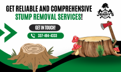 Get Super-Skilled Stump Removal Experts Today!

Revive your landscape's beauty with expert stump removal in Lake Charles, Louisiana! Jerry’s Tree Service has super-trained crew removes unsightly stumps, restoring your yard's charm. Affordable, efficient, and eco-friendly solutions for a cleaner, safer outdoor space. Reach us today for a stump-free haven!
