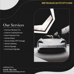 Upgrade Your Vehicle at METAHAUS AUTO STYLING: Top Window Tinting Service in Brisbane South.  Visit  here: https://www.hicoolautostyling.com.au/