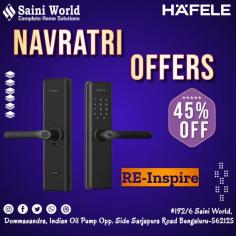 https://www.sainiworld.in/: Hafele brings to you RE-Twist - a feature-loaded digital lock packed in a contemporary design. Its sinuous design encapsulates extensive features and provides an attractive highlight to your door aesthetics.
Laden with smart security elements such as auto-locking and manual safety locking which can be accessed from the interiors, RE-Twist ensures utmost safety. It also includes the functionality of a doorbell within the lock body - thereby eliminating the need of installing a separate doorbell module.
Additionally, it comes with multiple access modes, an audit trail feature and much more.

