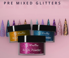 Our Acrylic Powder Glitters can be used straight out of the pot. Endless choice of sparkles, tones and colours. WowBao professional pre mixed glitters, easy to apply and highly pigmented. For best results, we recommend you combine this with our WowBao Liquid Monomer. Shop now!