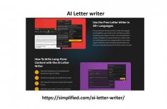 Introducing our AI-powered letter writer, the ultimate solution for anyone seeking to enhance their written communication skills. Leverage the latest advancements in technology and let our system generate eloquent and expressive letters, customized to your unique needs. Need to draft a letter in record time? Our AI letter writer generates polished content instantly, so you can focus on other important tasks.
