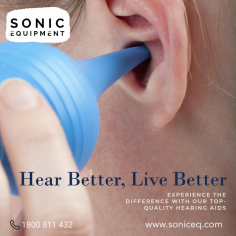 Whether you're an audiologist, hearing healthcare professional, or clinic owner, Sonic Equipment is your partner in delivering exceptional hearing healthcare. With our high-quality audiology and hearing aid equipment, you can provide accurate diagnoses and improve the quality of life for your patients. 
https://www.soniceq.com/