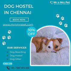 Are you looking for affordable dog boarding services near you in Chennai? Mr N Mrs Pet specializes in dog boarding services and provides professional pet hostel in Chennai. For dog boarding services visit our website and book your hostel.
Visit Site : https://www.mrnmrspet.com/dog-hostel-in-chennai
