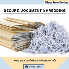 Document Shredding for Business Details

The safest way to prevent sensitive information from falling into the wrong hands is to shred it. Our team offers secure, cost-effective solutions for meeting your legal and regulatory requirements for document destruction. For more details, reach our website or call us at 970-524-6683.