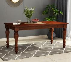 Buy Arenberg Dining Table (Walnut Finish) Online at Wooden Street