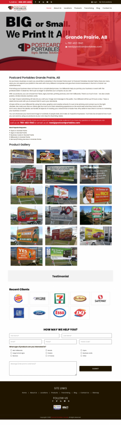 Event Signage Grande Prairie Alberta

Postcard Portables is the leading outdoor portable sign company in Grande Prairie Specializing in billboard rentals, graphic design, and business signage

https://www.postcardportables.com/grande-prairie-ab/