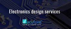 Acufore offers comprehensive electronics design services to support the development of innovative electronic products. From concept to production, their experienced team of electrical engineers, firmware developers, and PCB designers work together to create reliable, high-performance electronic systems that meet the needs of their clients.
Their electronics design services include:
1.	System Architecture Design: Acufore team of experienced electrical engineers work closely with their clients to understand their requirements and develop a detailed system architecture that meets their needs. They consider factors such as power consumption, processing requirements, and data transfer rates to ensure that the system is both functional and efficient.
2.	PCB Design: Acufore team of PCB designers create high-quality, multi-layer PCBs that are optimized for the specific requirements of each project. They use the latest software and design tools to ensure that the PCB layout is accurate, efficient, and meets all the necessary specifications.
3.	Firmware Development: Acufore firmware developers write efficient, reliable code that runs on embedded systems. They work closely with the hardware design team to ensure that the firmware is optimized for the specific hardware configuration, and they rigorously test the firmware to ensure that it is stable and bug-free.
4.	Prototyping and Testing: Acufore team of engineers build and test prototypes to ensure that the design is functional and meets all the necessary specifications. They use advanced testing equipment to identify and resolve any issues before the product is released to production.
5.	Manufacturing Support: Acufore manufacturing support services help ensure that the design is smoothly transitioned into production. They work closely with manufacturers to ensure that the product is manufactured to the required specifications, and they provide ongoing support to ensure that the product meets the quality and performance standards expected by their clients.

In summary, Acufore electronics design services offer a comprehensive solution for clients looking to develop innovative electronic products. With their experienced team of engineers and designers, they provide end-to-end support from concept to production, ensuring that their clients receive reliable, high-performance electronic systems that meet their specific needs.

