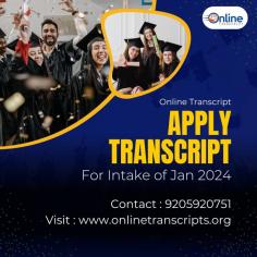 Online Transcript is a Team of Professionals who helps Students for applying their Transcripts, Duplicate Marksheets, Duplicate Degree Certificate ( Incase of lost or damaged) directly from their Universities, Boards or Colleges on their behalf. Online Transcript is focusing on the issuance of Academic Transcripts and making sure that the same gets delivered safely & quickly to the applicant or at desired location. https://onlinetranscripts.org/