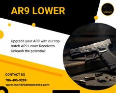 Discover the Versatility of AR9 Lower

Explore our premium selection of AR9 lowers at Moriarti Armaments. Specifically designed for 9mm AR builds, our AR9 lower receivers provide exceptional compatibility and reliability. Whether you're searching for an AR9 lower or a 9mm AR lower, we have you covered. Build or upgrade your 9mm AR with confidence using our high-quality AR9 lowers. Visit our website now.