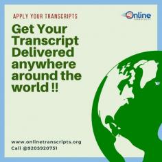 Online Transcript is a Team of Professionals who helps Students for applying their Transcripts, Duplicate Marksheets, Duplicate Degree Certificate ( Incase of lost or damaged) directly from their Universities, Boards or Colleges on their behalf. Online Transcript is focusing on the issuance of Academic Transcripts and making sure that the same gets delivered safely & quickly to the applicant or at the desired location. https://onlinetranscripts.org/
