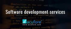 Acufore offers software development services that are designed to meet the unique needs of businesses across various industries. Their team of experienced software developers uses the latest software development methodologies and technologies to create custom software solutions that are tailored to meet the specific requirements of their clients.
Their software development services include:
1.	Custom Software Development: Acufore provides custom software development services that are tailored to meet the unique requirements of businesses. They work with their clients to understand their needs and develop software solutions that are efficient, reliable, and user-friendly.
2.	Mobile App Development: Acufore offers mobile app development services that are designed to help businesses create innovative mobile applications. Their team of experienced mobile app developers uses the latest technologies and development tools to create high-performance mobile apps for iOS and Android platforms.
3.	Web Application Development: Acufore provides web application development services that are designed to help businesses create web-based applications. Their team of experienced web developers uses the latest technologies and development tools to create robust, scalable, and secure web applications.
4.	Cloud-based Solutions: Acufore offers cloud-based solutions that are designed to help businesses leverage the power of cloud computing. Their team of experienced developers works with businesses to develop cloud-based solutions that are scalable, secure, and cost-effective.
5.	Software Integration: Acufore provides software integration services that help businesses integrate their software applications seamlessly. They work with businesses to identify the best software integration solutions, and they provide ongoing support to ensure that the integration is successful.

In summary, Acufore software development services provide businesses with the customized software solutions they need to improve their operations and drive growth. With their team of experienced software developers and their commitment to using the latest technologies and methodologies, they offer end-to-end software development solutions that are efficient, reliable, and user-friendly.
