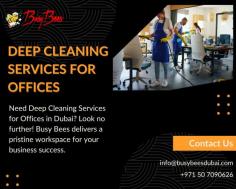 Enhance Office Cleanliness with Comprehensive Deep Cleaning in Dubai

Elevate your workspace with Busy Bees Dubai's top-notch Building Cleaning Services in Dubai. We specialize in Deep Cleaning Services for offices, providing comprehensive Office Cleaning Services throughout Dubai. Experience cleanliness and professionalism with Busy Bees Dubai.